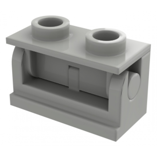 Hinge Brick 1 x 2 Base with Same Color Hinge Brick 1 x 2 Top Plate (3937 / 3938)