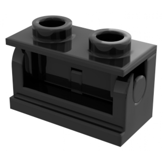 Hinge Brick 1 x 2 Base with Same Color Hinge Brick 1 x 2 Top Plate (3937 / 3938)