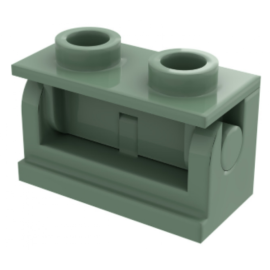 Hinge Brick 1 x 2 Base with Same Color Hinge Brick 1 x 2 Top Plate (3937 / 3938)