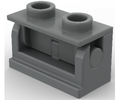 Hinge Brick 1 x 2 Base with Same Color Hinge Brick 1 x 2 Top Plate (3937 / 3938)