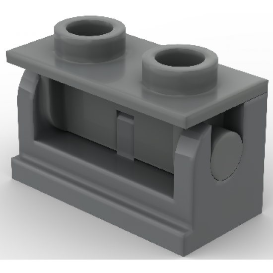 Hinge Brick 1 x 2 Base with Same Color Hinge Brick 1 x 2 Top Plate (3937 / 3938)