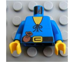 Torso Castle Forestman Tie Shirt and Purse Pattern / Blue Arms / Yellow Hands