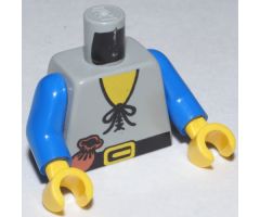 Torso Castle Forestman Tie Shirt and Purse Pattern / Blue Arms / Yellow Hands