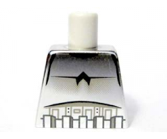 Torso SW Armor Stormtrooper Black Chest Marking with Line Pattern