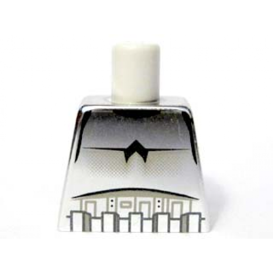Torso SW Armor Stormtrooper Black Chest Marking with Line Pattern