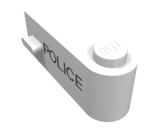 Door 1 x 3 x 1 Right with 'POLICE' Pattern