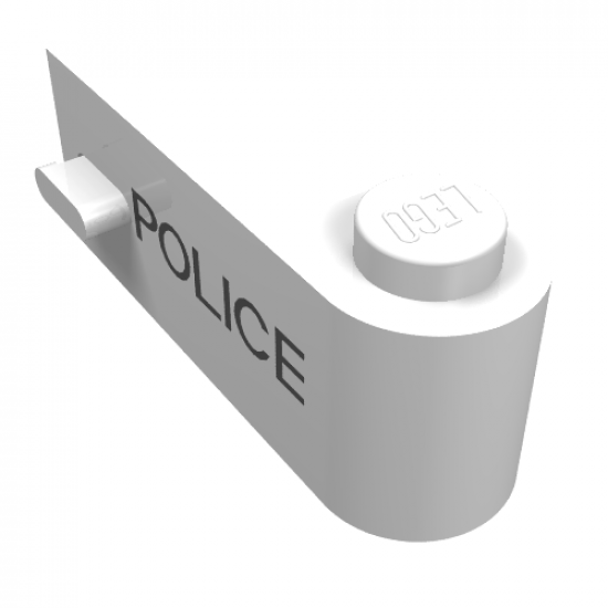 Door 1 x 3 x 1 Right with 'POLICE' Pattern