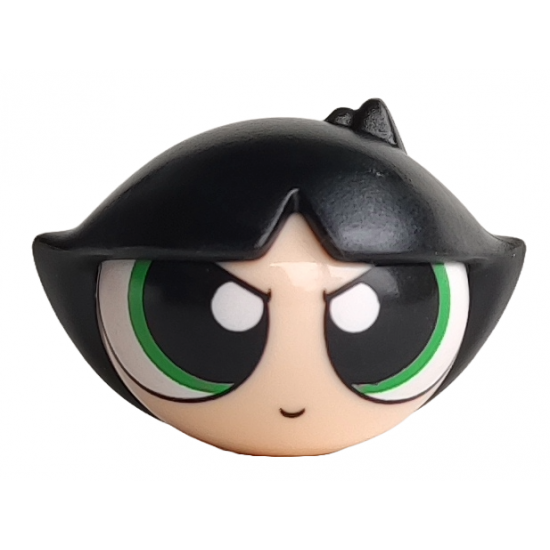 Minifigure, Head, Modified Buttercup Pattern