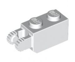 Hinge Brick 1 x 2 Locking with 2 Fingers Vertical End, 9 Teeth