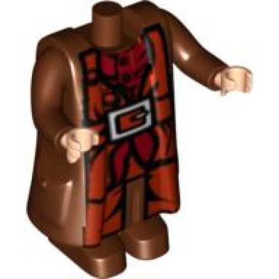 Body Giant, HP Hagrid, Shirt and Belt Pattern - with Arms and Light Nougat Movable Hands