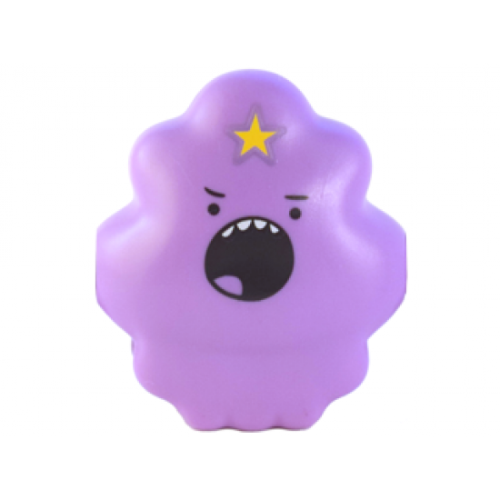 Body Adventure Time Lumpy Space Princess with Yellow Star and Round Open Mouth Pattern