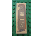 Brick 1 x 2 x 5 with Hieroglyphs, Eye on Top Pattern (Sticker) - Set 7326