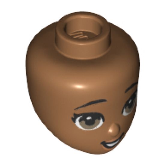 Mini Doll, Head Friends with Dark Tan Eyes and Open Mouth Pattern