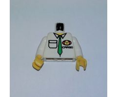 Torso Cargo Logo with Green Tie Pattern / White Arms / Yellow Hands