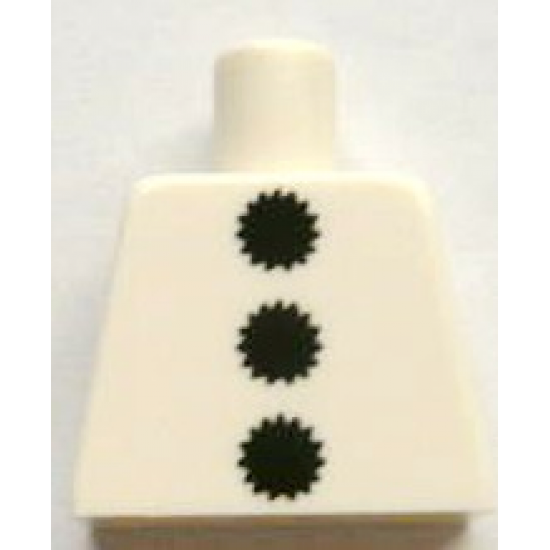 Torso 3 Black Pom Poms Pattern