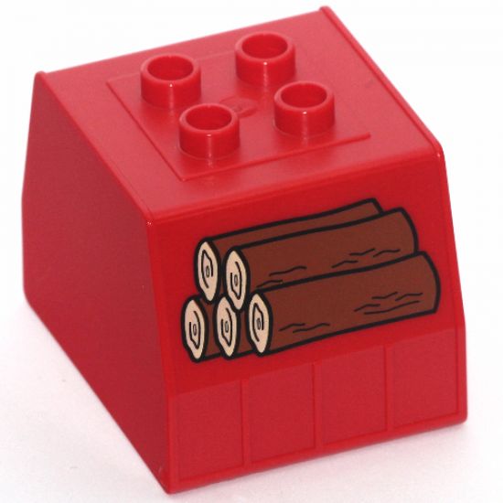 Duplo, Train Freight Container with Timber Pattern