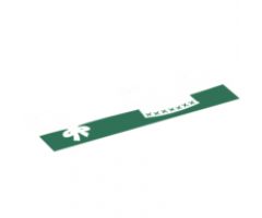 Minifigure, Body Wear Skirt Cloth Length 8mm with Dark Green Apron Pattern