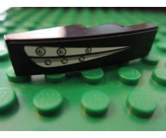 Slope, Curved 4 x 1 with Headlights Pattern Right Side (Sticker) - Sets 8159 / 8160