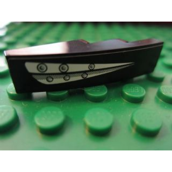 Slope, Curved 4 x 1 with Headlights Pattern Right Side (Sticker) - Sets 8159 / 8160