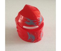 Large Figure Part Visor, Santis with Blue Pattern