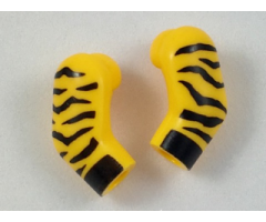 Arm, (Matching Left and Right) Pair with Tiger Stripes and Black Cuffs Pattern
