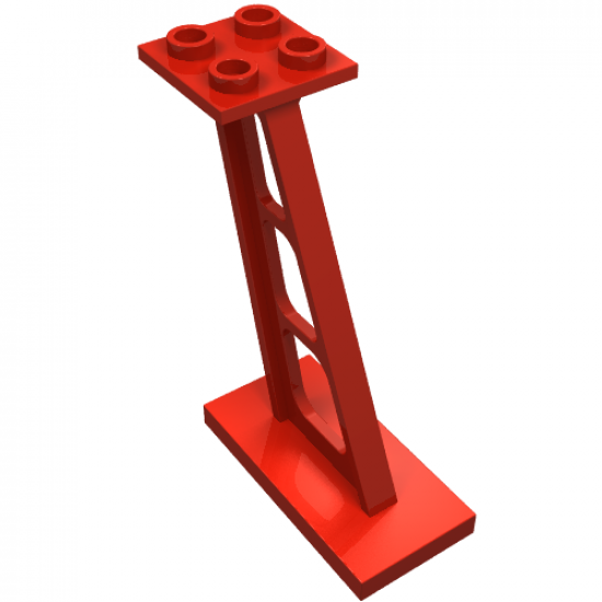 Support 2 x 4 x 5 Stanchion Inclined, 5mm Wide Posts