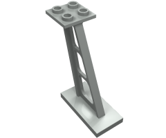 Support 2 x 4 x 5 Stanchion Inclined, 5mm Wide Posts