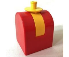 Duplo Brick 2 x 2 x 2 Curved Top with Yellow Propeller / Rotor Holder