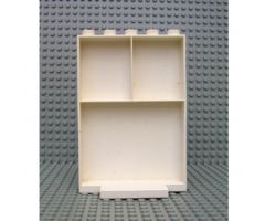 Duplo, Building Wall 2 x 5 x 7 with 2 Upper Shelves and 5 Studs On Top