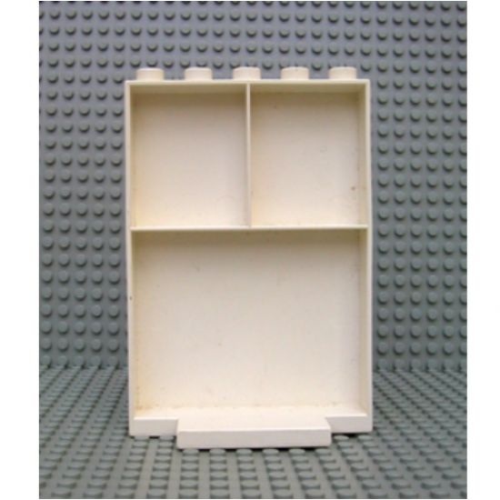 Duplo, Building Wall 2 x 5 x 7 with 2 Upper Shelves and 5 Studs On Top
