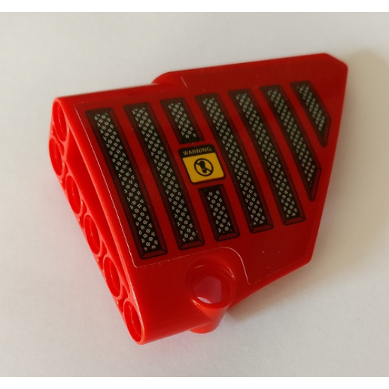 Technic, Panel Fairing #14 Large Short Smooth, Side B with No Step Sign and Grille Pattern (Sticker) - Set 42082