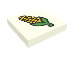 Tile 2 x 2 with Fabuland Corn Pattern