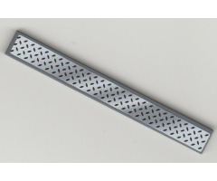 Tile 1 x 8 with Tread Plate Pattern (Sticker) - Set 8681
