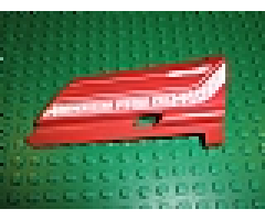 Technic, Panel Fairing #20 Large Long, Small Hole, Side A with 'AVIATION FIRE DEPT' Pattern (Sticker) - Set 8454