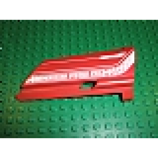 Technic, Panel Fairing #20 Large Long, Small Hole, Side A with 'AVIATION FIRE DEPT' Pattern (Sticker) - Set 8454