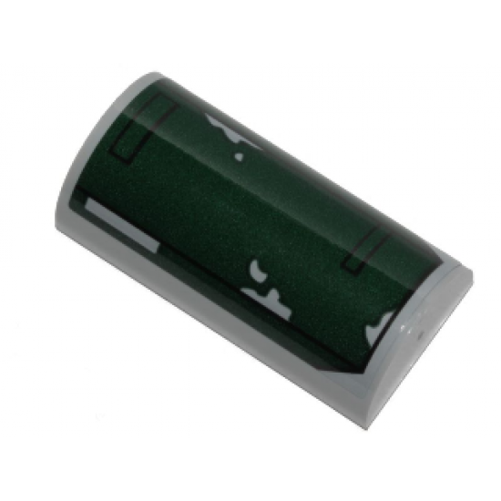 Slope, Curved 2 x 4 Double with SW Slave I Dark Green Peeling Paint Pattern (Sticker) - Set 75222
