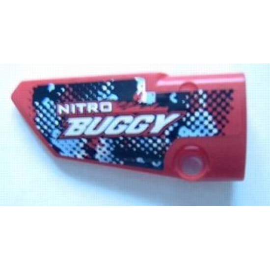 Technic, Panel Fairing # 3 Small Smooth Long, Side A with 'NITRO BUGGY' Pattern (Sticker) - Set 8048