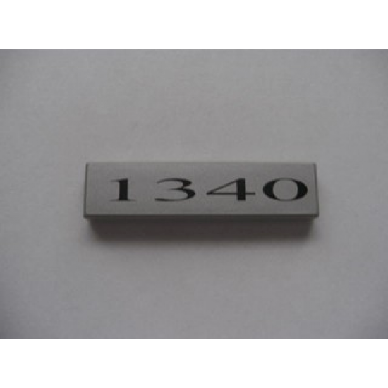 Tile 1 x 4 with '1340' Pattern (Sticker) - Set 10022/10025