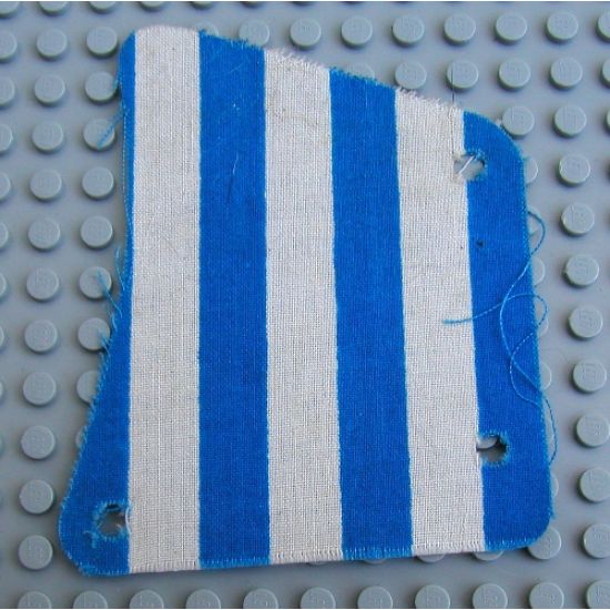 Cloth Sail 9 x 11, 3 Holes with Blue Stripes Pattern (from 6273)