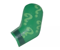 Arm, Left with Bright Green Question Marks and Dark Green Cuff Pattern