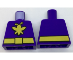 Torso Batman Yellow Killer Moth Logo and Belt Pattern