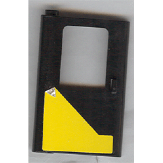 Door 1 x 4 x 5 Train Left with Yellow Modified Triangle Pattern (Sticker) - Set 5542