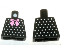 Torso with Bright Pink Bow Tie and White Polka Dots Pattern (BAM)