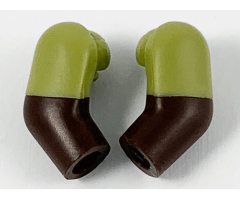 Arm, (Matching Left and Right) Pair with Olive Green Short Sleeves Pattern