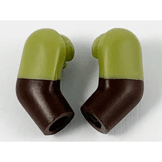 Arm, (Matching Left and Right) Pair with Olive Green Short Sleeves Pattern