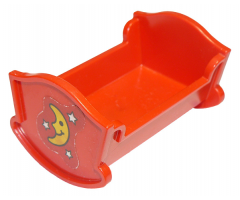 Duplo, Furniture Cradle (Belville Baby Crib) with Moon and Stars Pattern (Sticker) - Set 2942