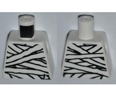 Torso Mummy Wrapping Bandages Glow In Dark Pattern