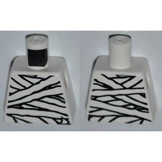 Torso Mummy Wrapping Bandages Glow In Dark Pattern