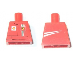 Torso Racers Ferrari front, White Streak back (Stickers) without Driver Name Pattern