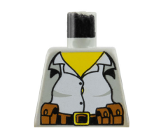 Torso Adventurers Desert White Female Shirt, Jacket, Belt with Pouches Pattern